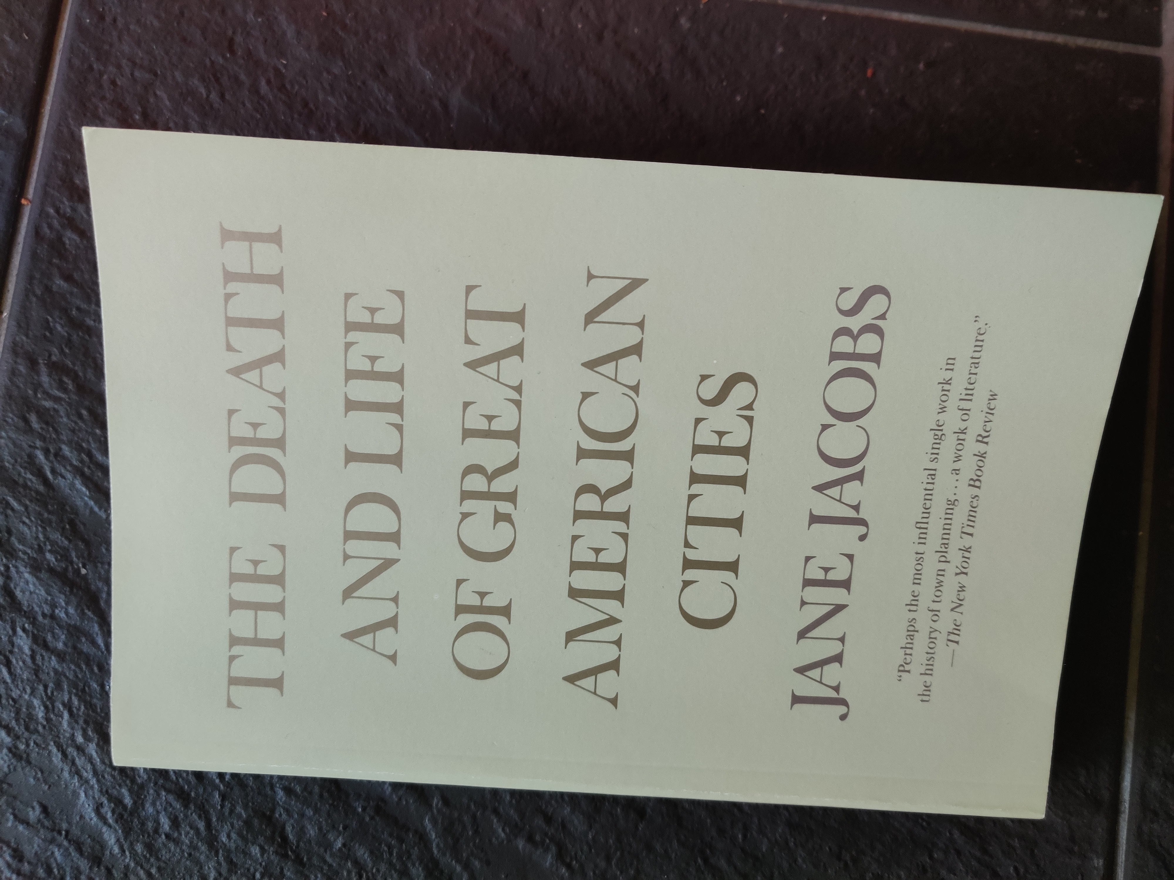 “The Death and Life of Great American Cities” cover